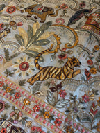 Royal Silver Grey with Animal & Bird Motifs