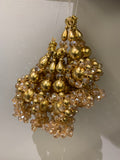 Golden Crystal Beaded Tassel