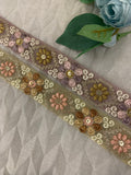 Organza Embroidered Trim