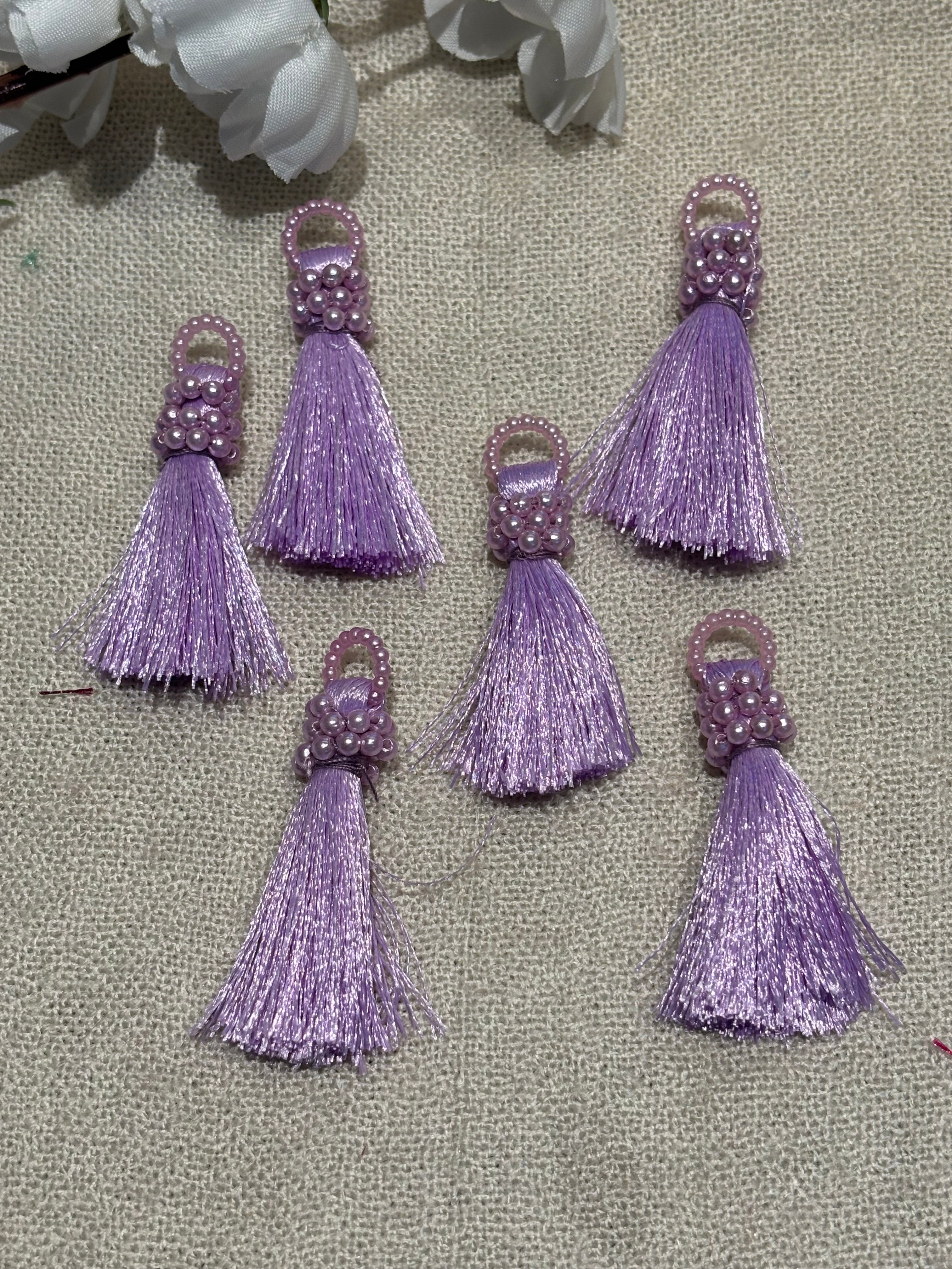 Satin Bead Tassel Trim