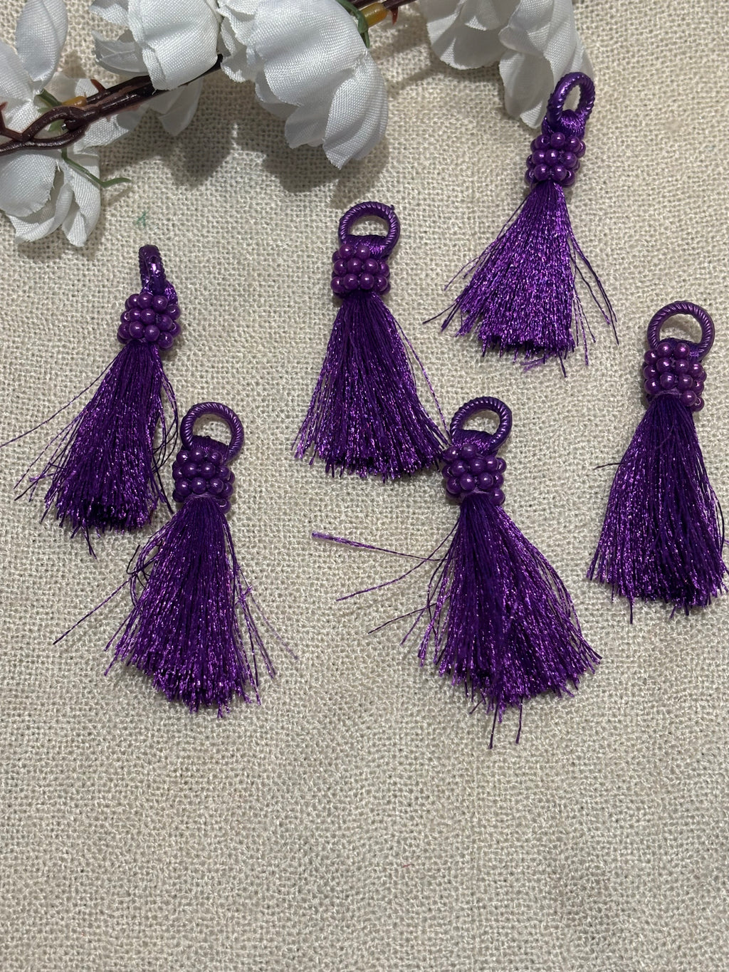 Satin Bead Tassel Trim