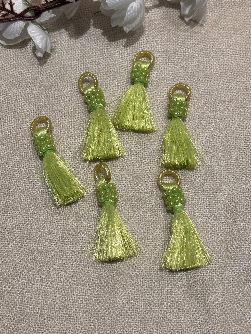 Satin Bead Tassel Trim