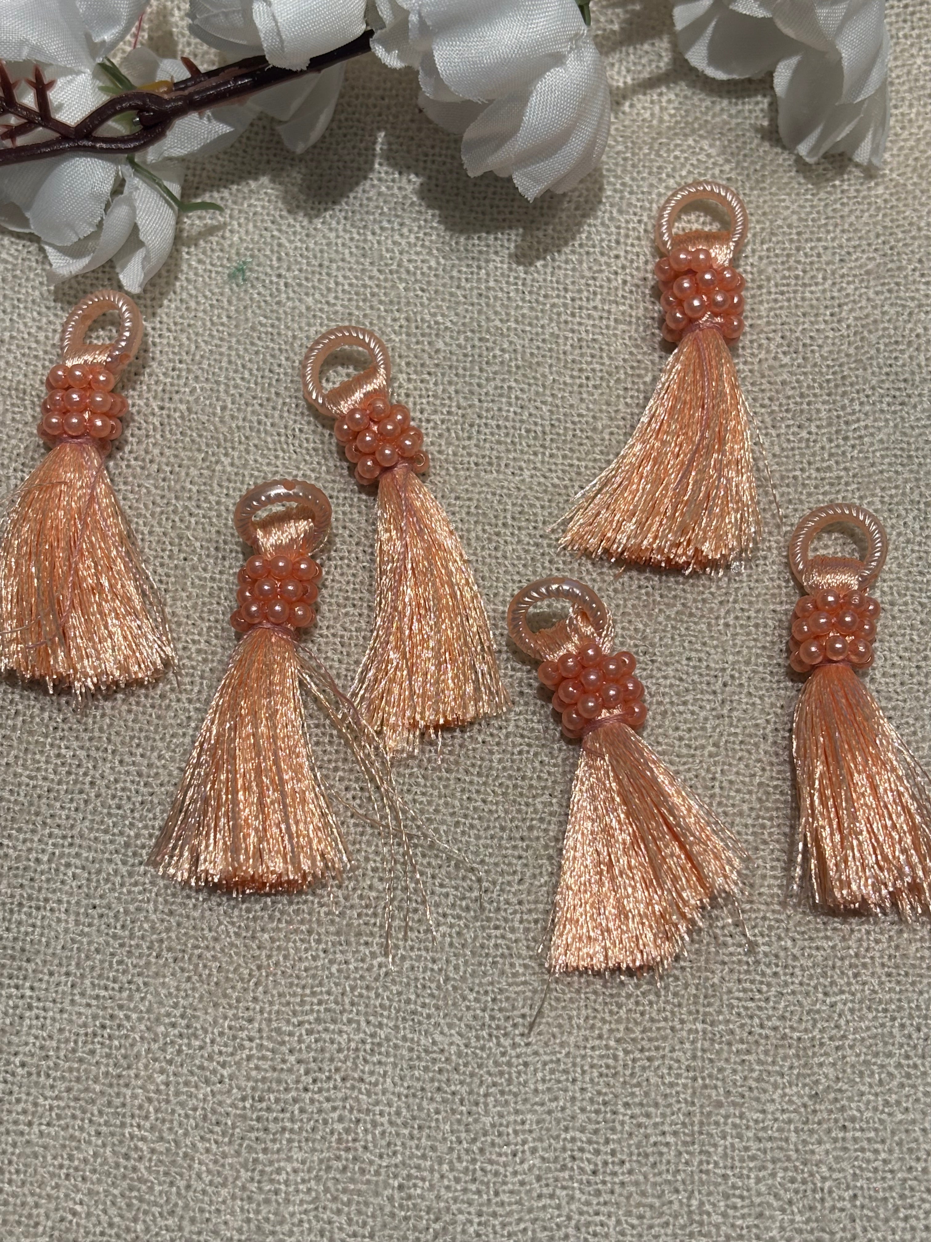 Satin Bead Tassel Trim