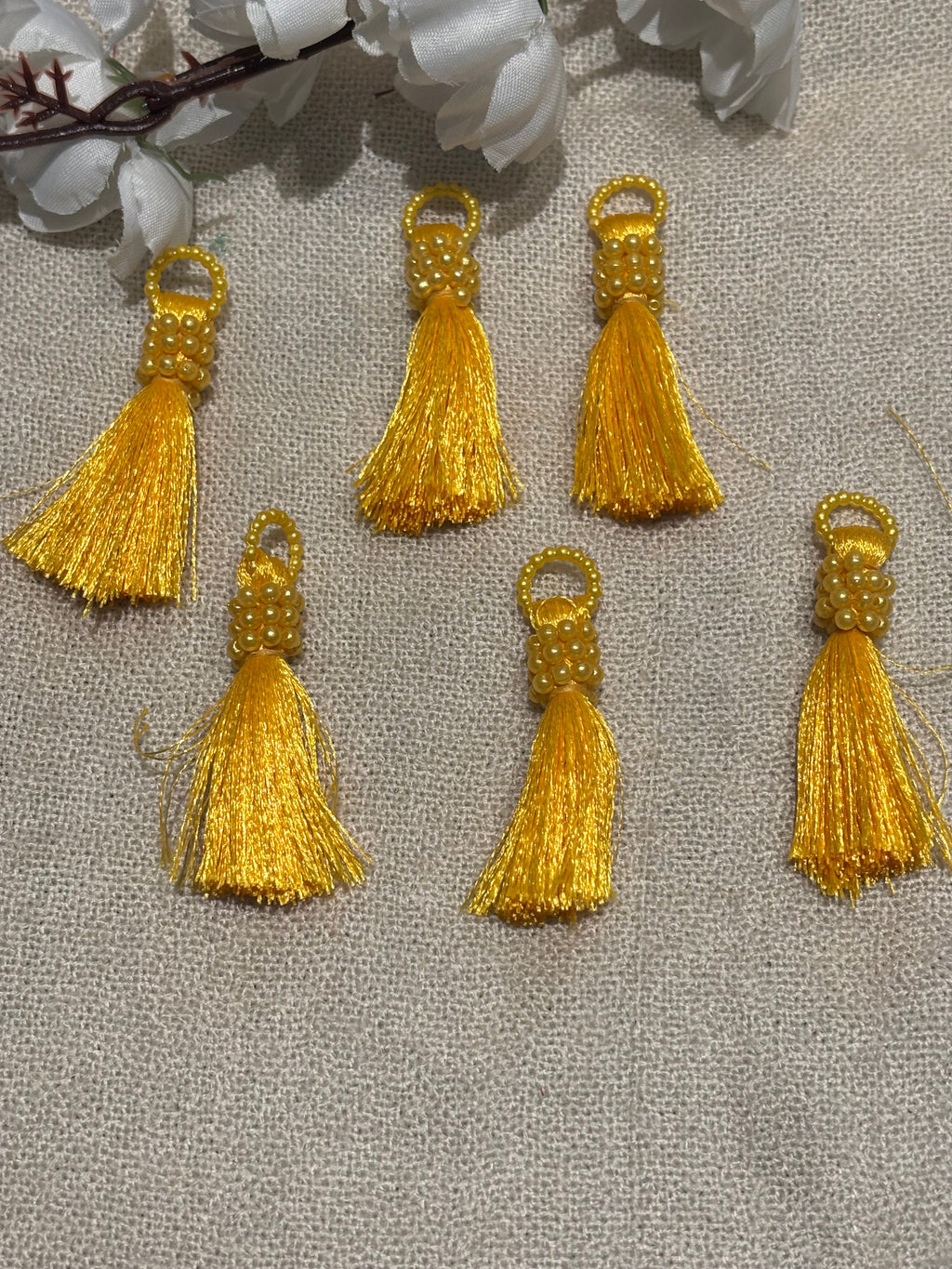 Satin Bead Tassel Trim
