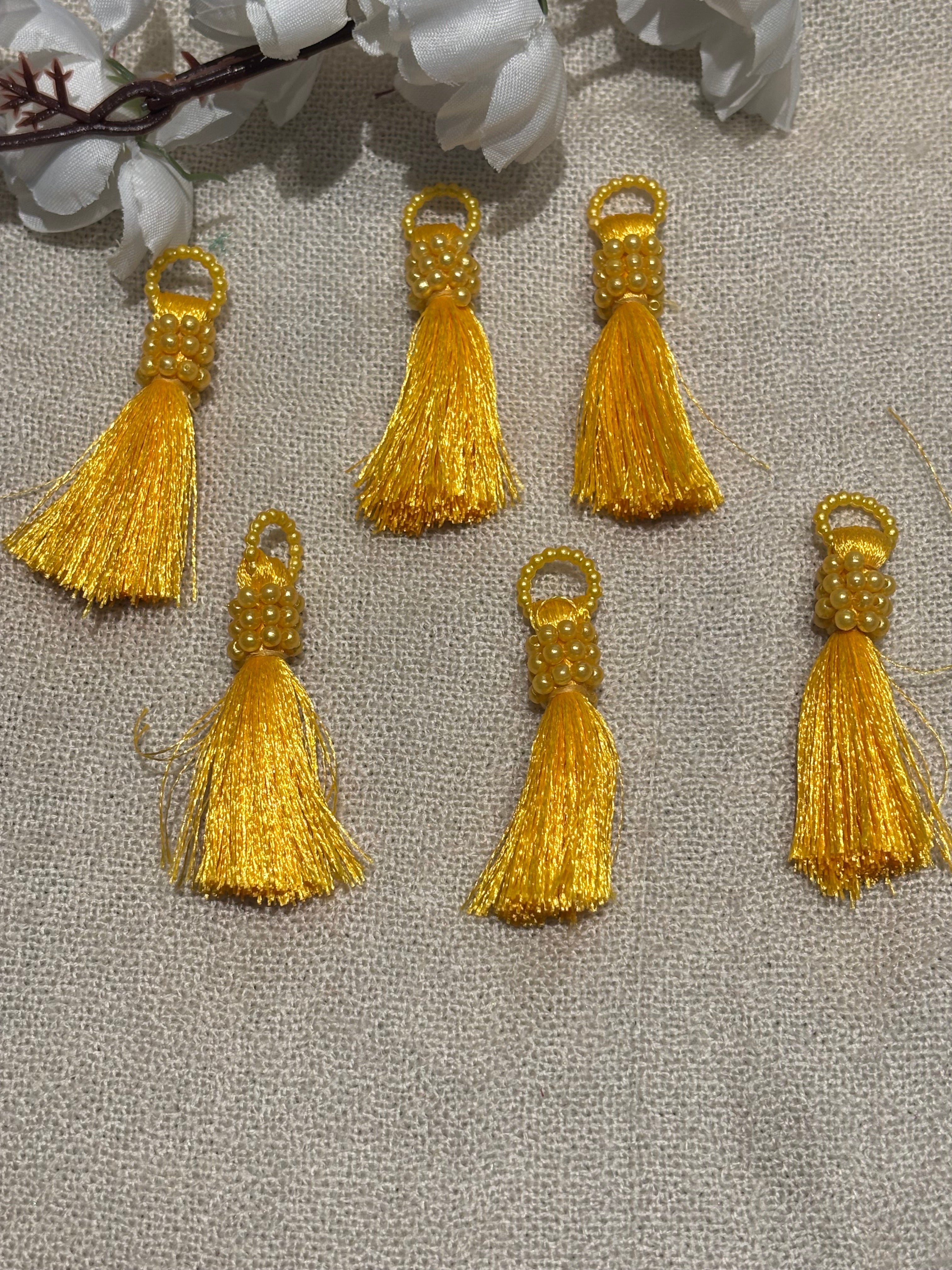 Satin Bead Tassel Trim