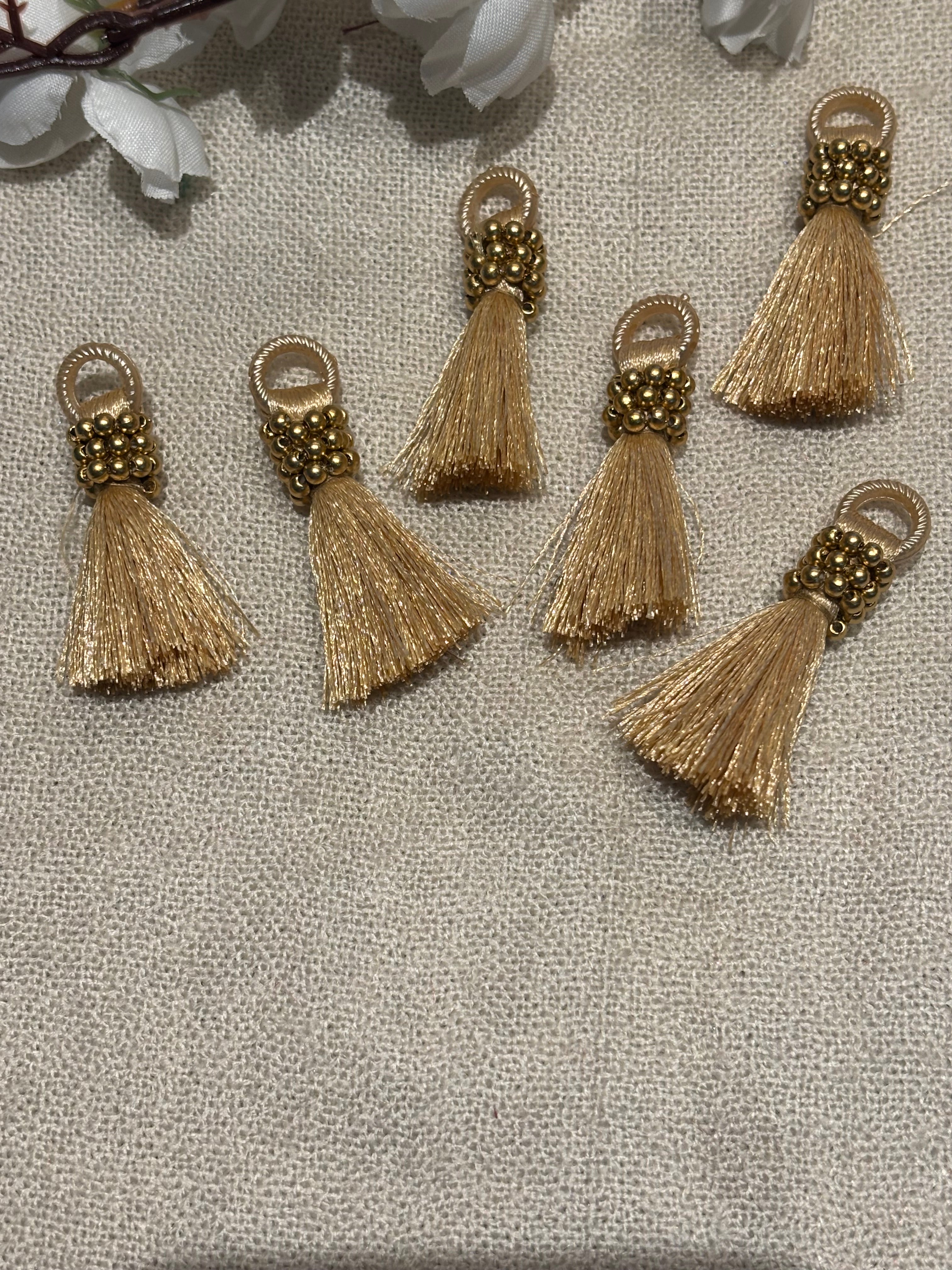Satin Bead Tassel Trim