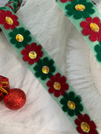 Floral Sequin Border Lace