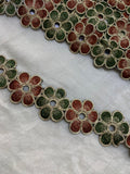 Floral Cutwork Zari Embroidered Border