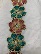 Floral Cutwork Zari Embroidered Border