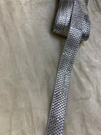 Silver Lurex Textured Taping Lace