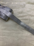 Silver Lurex Textured Taping Lace