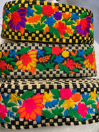 Rajasthani Check Pattern Flower Lace