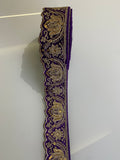 Premium Embroidered Scalloped Zari Lace Trim