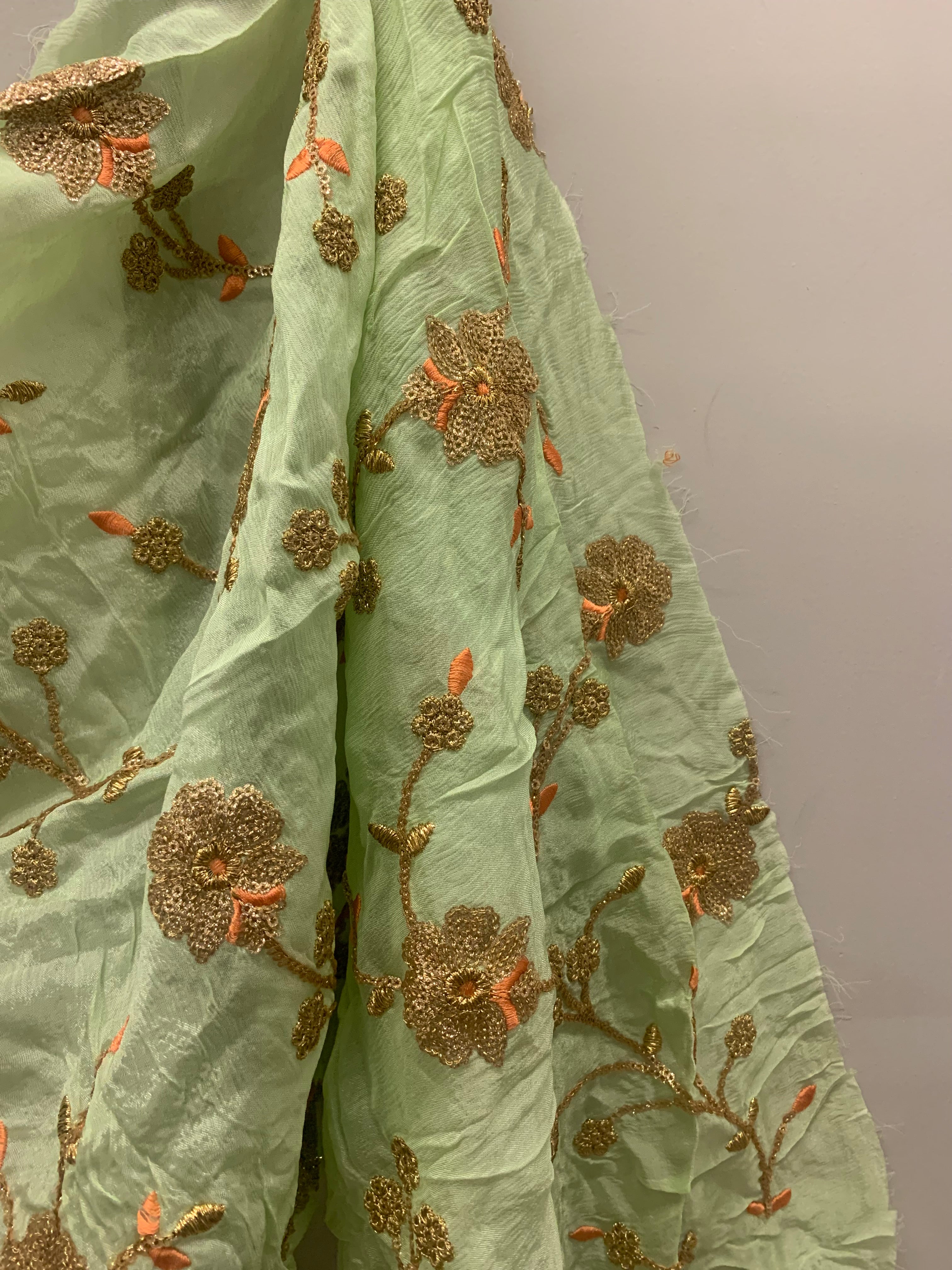 Multi-Color Thread Work , Sequin Embroidery FABRIC