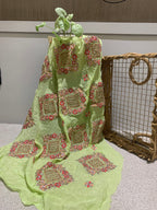 Embroidered Chiffon Fabric, Floral