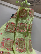 Embroidered Chiffon Fabric, Floral