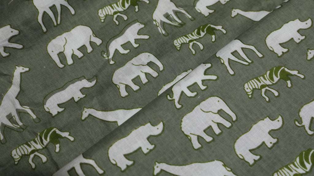 Animal Print Cotton Cambric