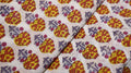 Sunburst Fruit Motif Cotton Fabric