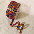 Rainbow Chevron Silk Thread & Gold Zari Gota Trim
