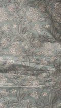 Dusty Rose with Silver Floral Embroidery