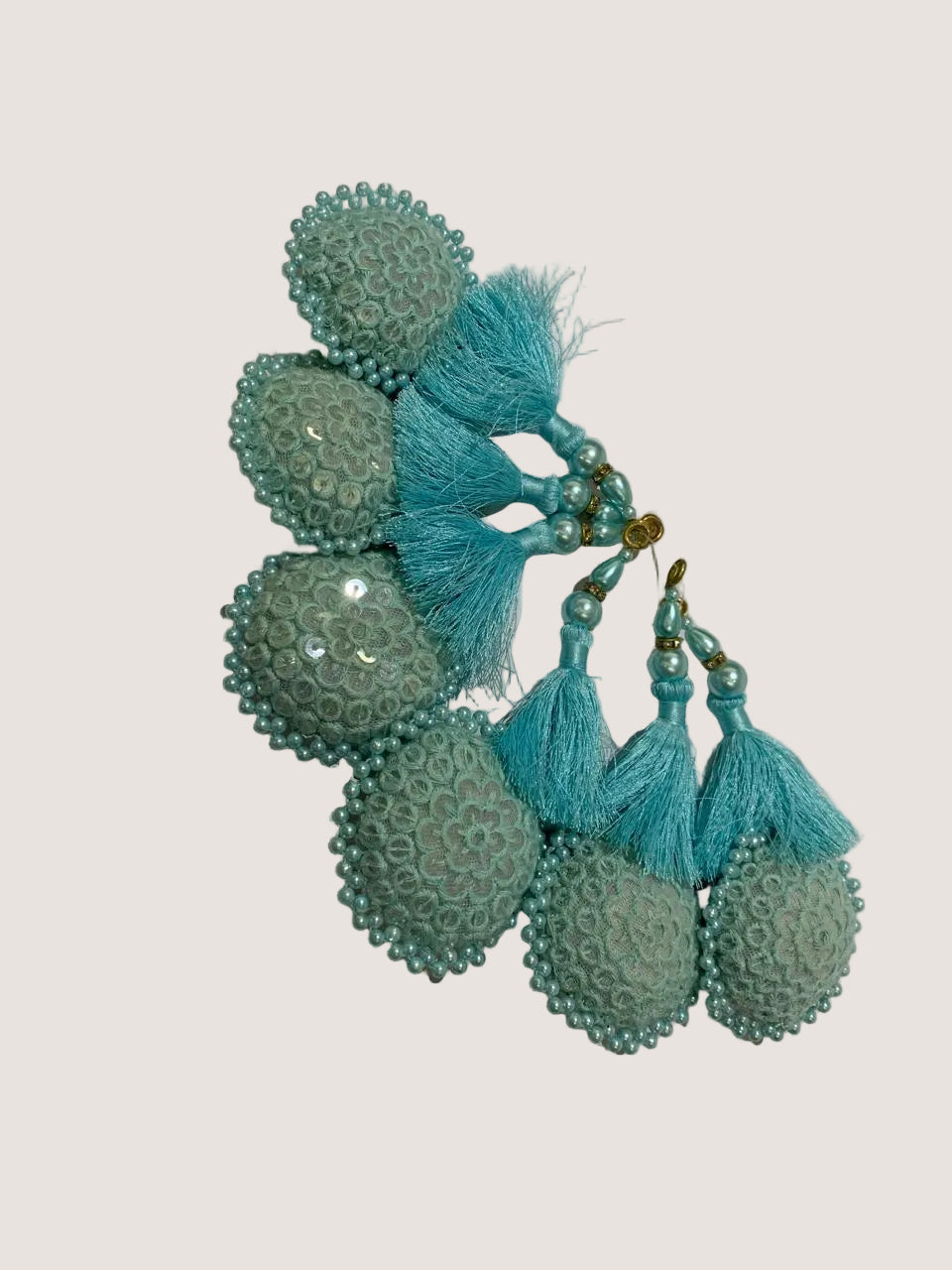 Floral Embroidered Decorative Tassel