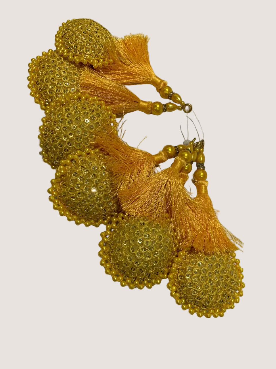Floral Embroidered Decorative Tassel