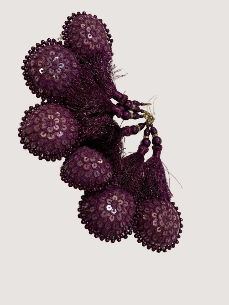 Floral Embroidered Decorative Tassel