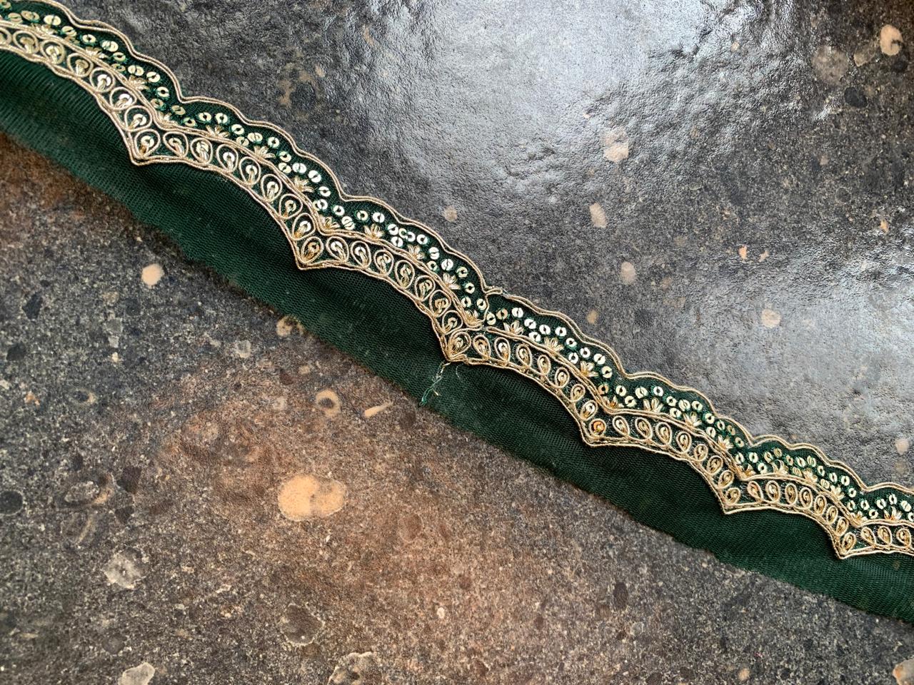 Embroidered Sequin Lace Trim