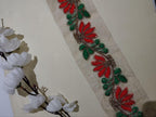 Embroidered Floral Silk Ribbon