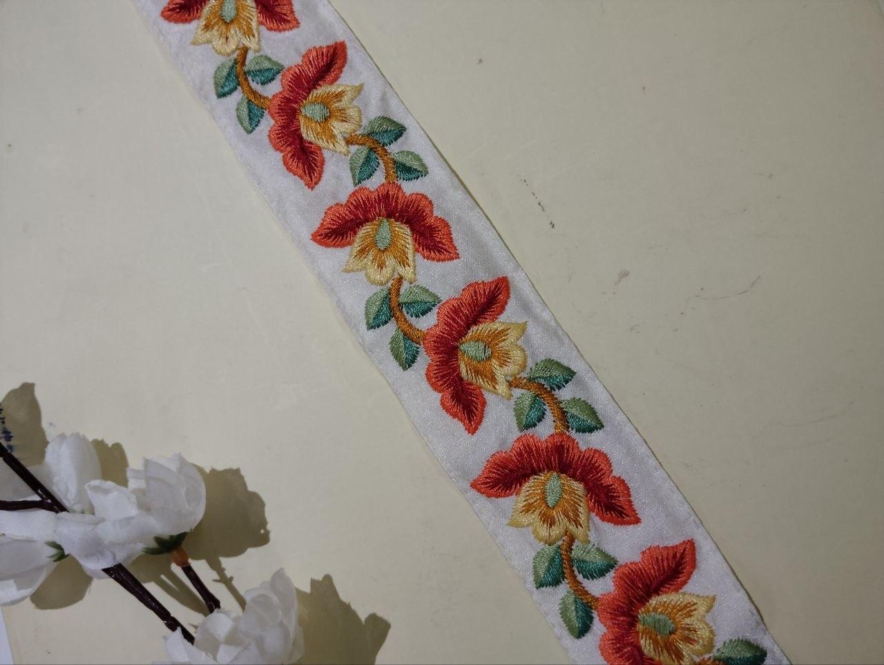 Floral Embroidered Lace Trim