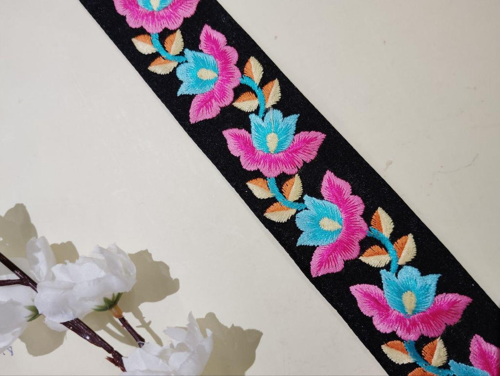 Floral Embroidered Lace Trim