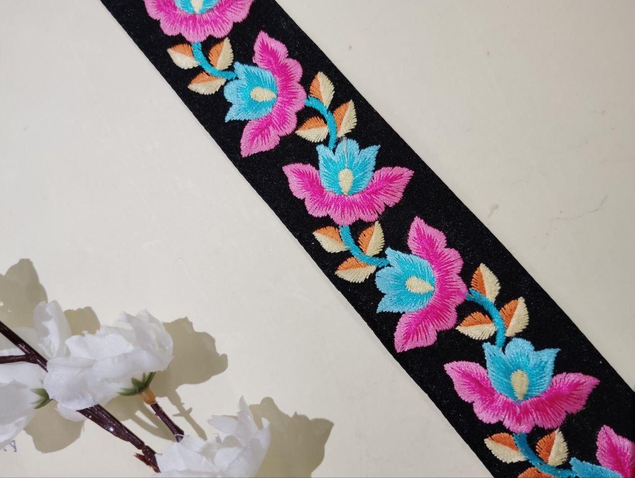 Floral Embroidered Lace Trim