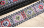 Vintage Floral Box Embroidered Trim