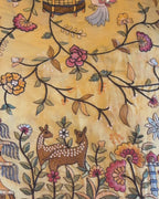 Hand-Embroidered Parsi Gara Silk